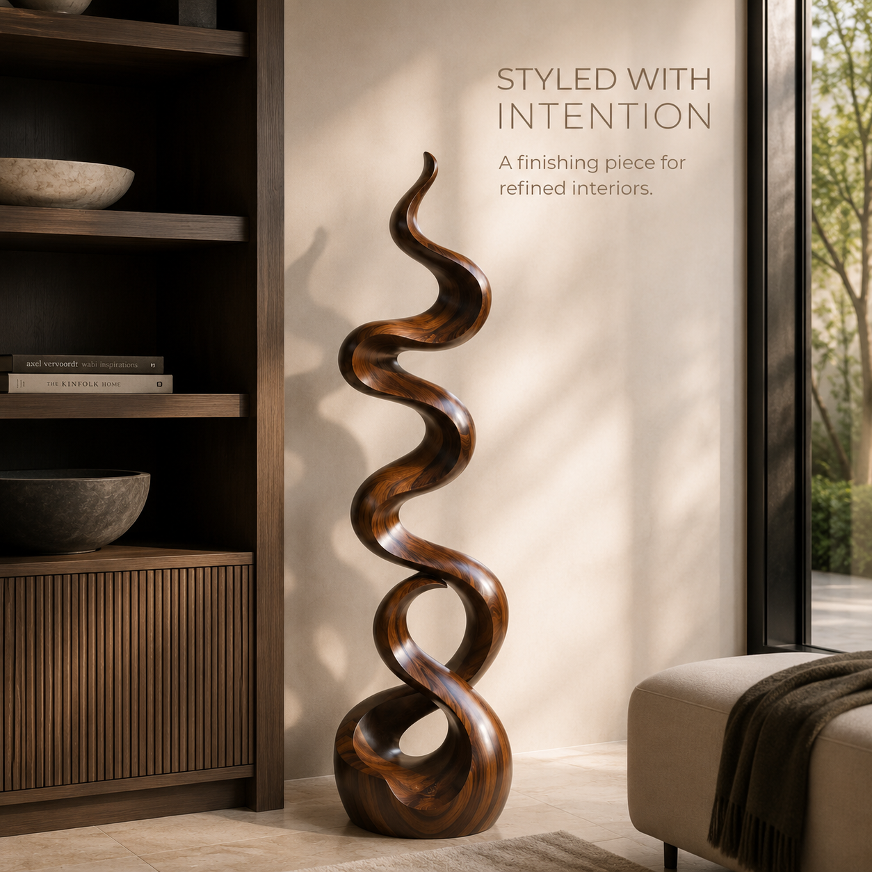 Veyra Modern Wood Sculpture - Design 006 - product image 07
