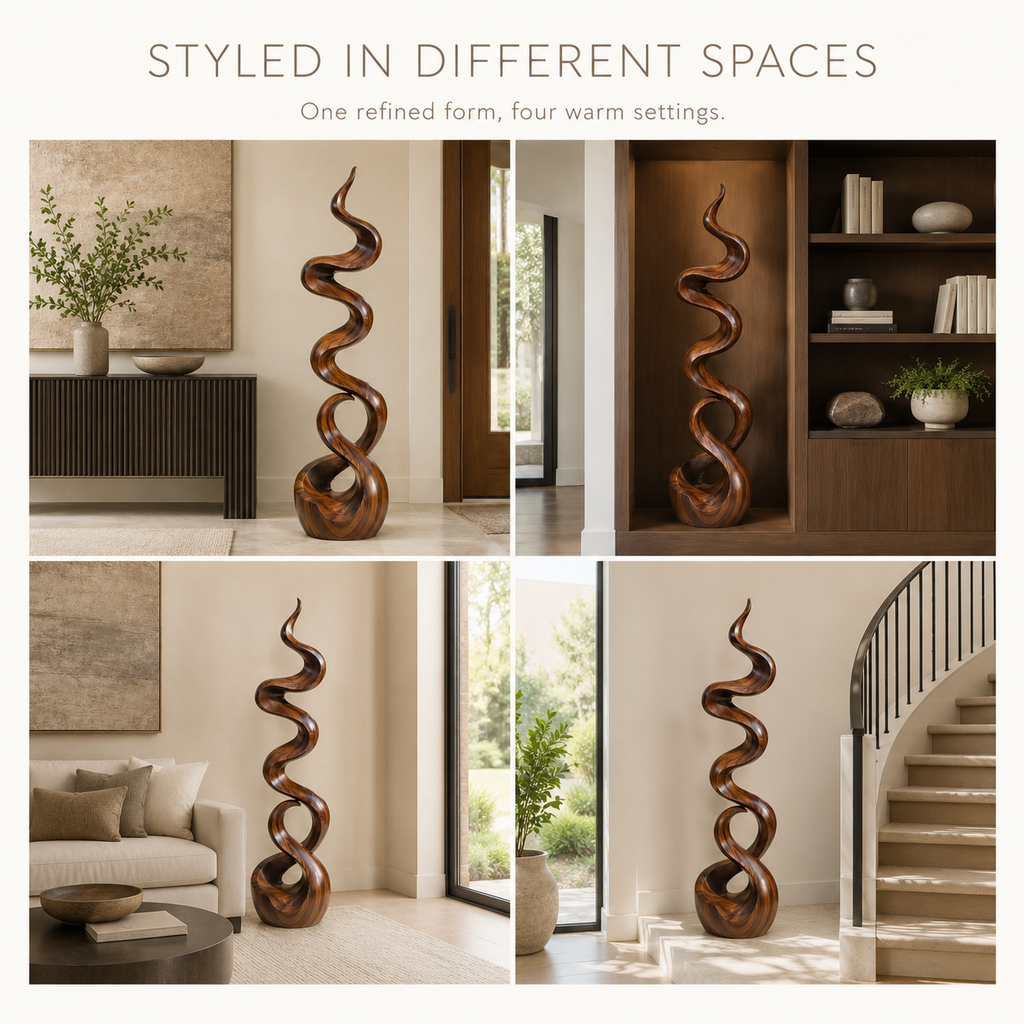 Veyra Modern Wood Sculpture - Design 006 - product image 10