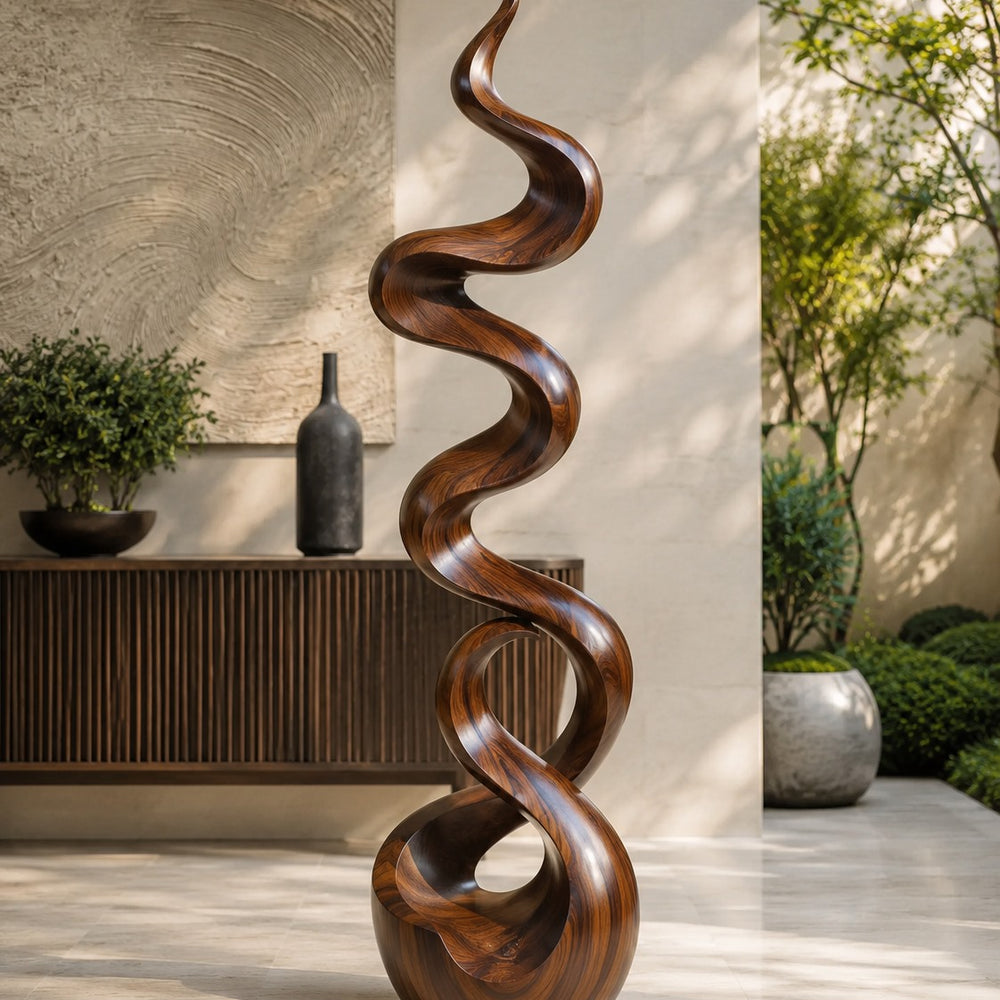 Veyra Modern Wood Sculpture - Design 006 - square cover image