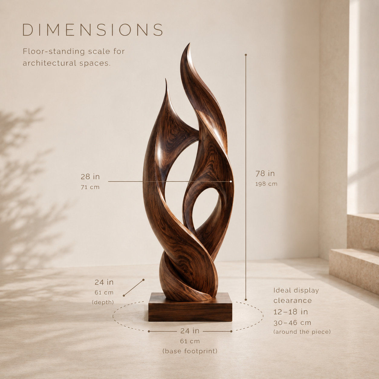 Liora Warm Abstract Sculpture - Design 008 - product image 09