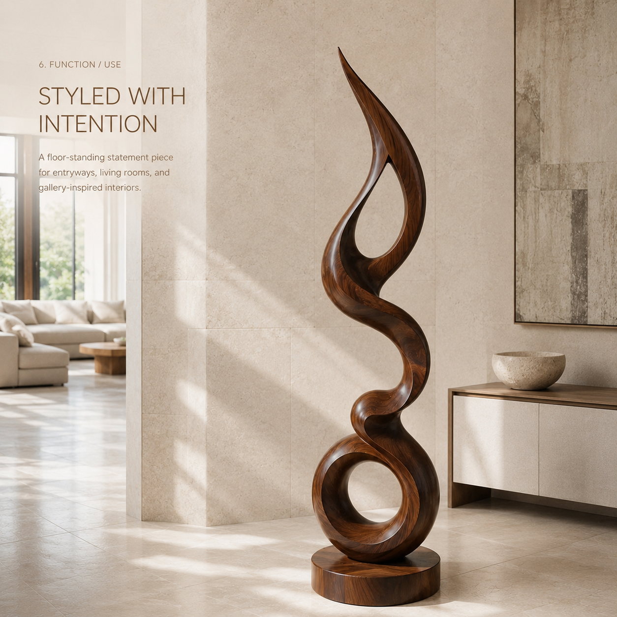Rowan Hollow Form Sculpture - Design 009 - product image 07