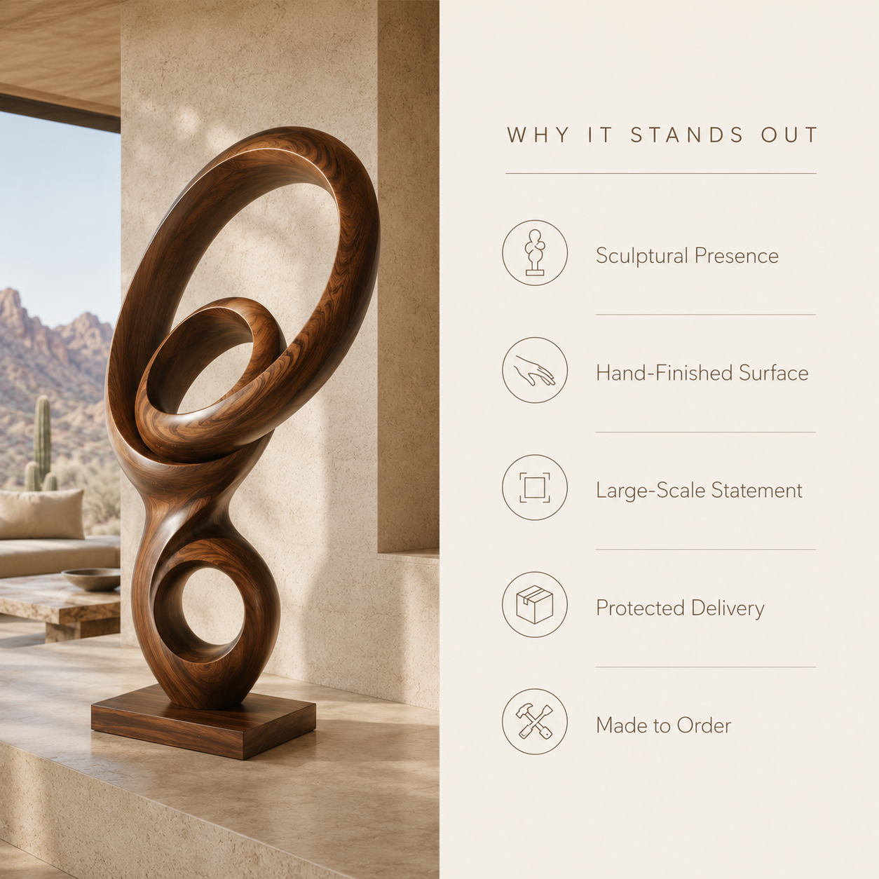 Brielle Sculptural Accent Object - Design 010 - product image 09