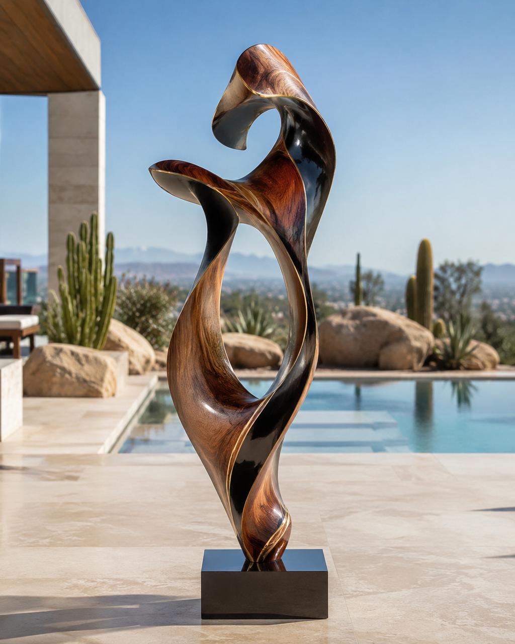 Arden Abstract Wood Sculpture - Design 013 - main view