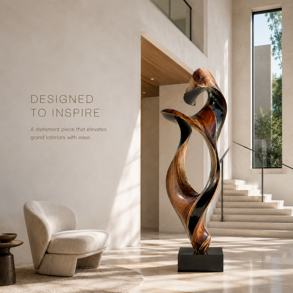 Arden Abstract Wood Sculpture - Design 013 - product image 09