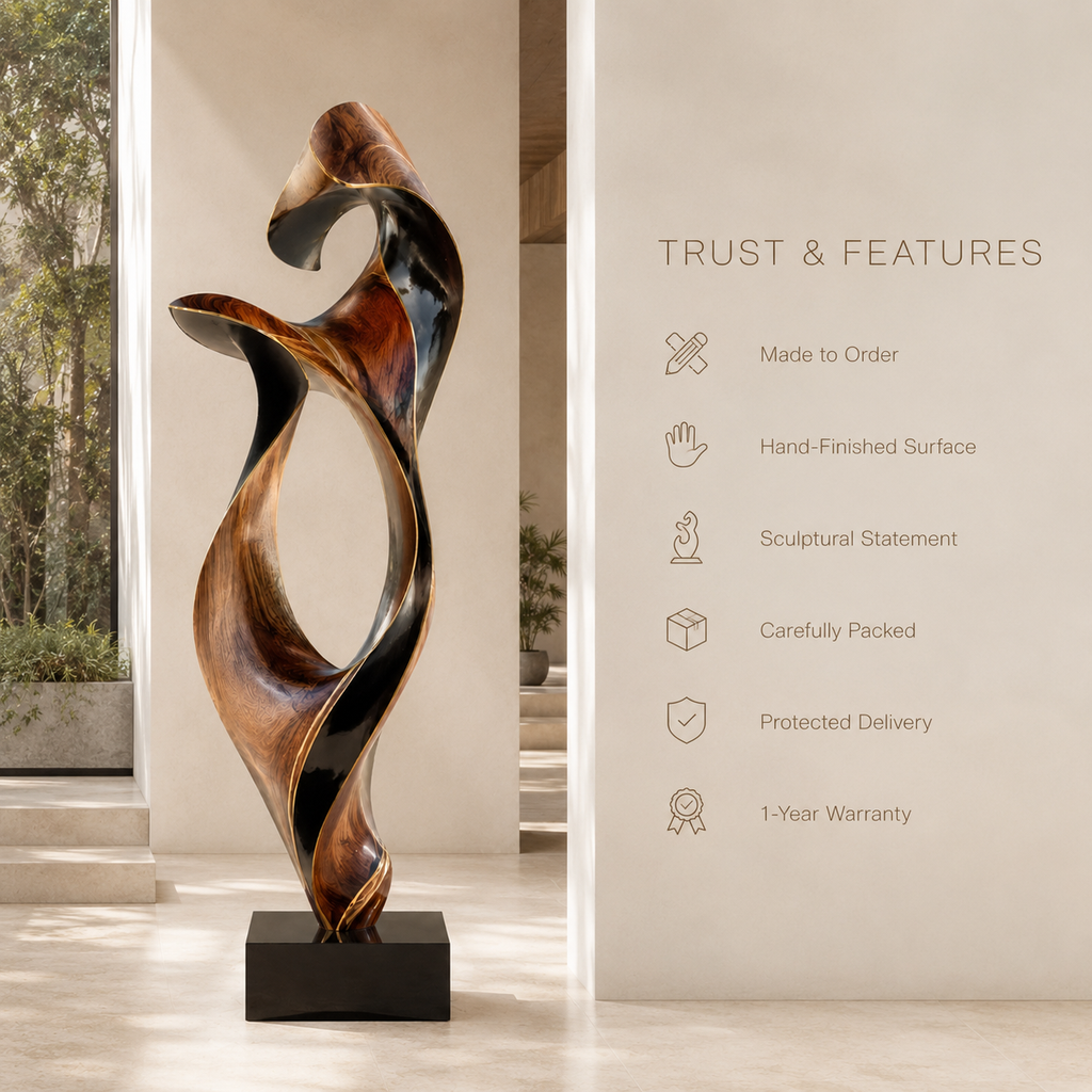 Arden Abstract Wood Sculpture - Design 013 - product image 10