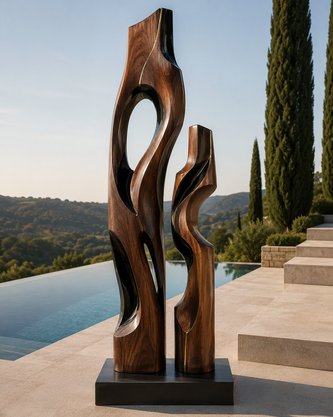Veyra Modern Wood Sculpture - Design 018 - main view