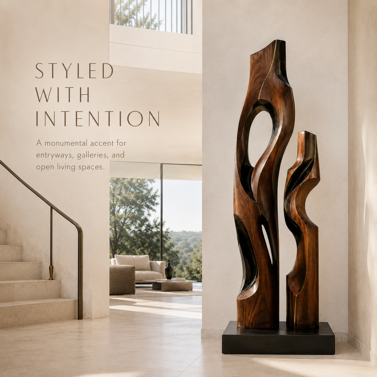 Veyra Modern Wood Sculpture - Design 018 - product image 07