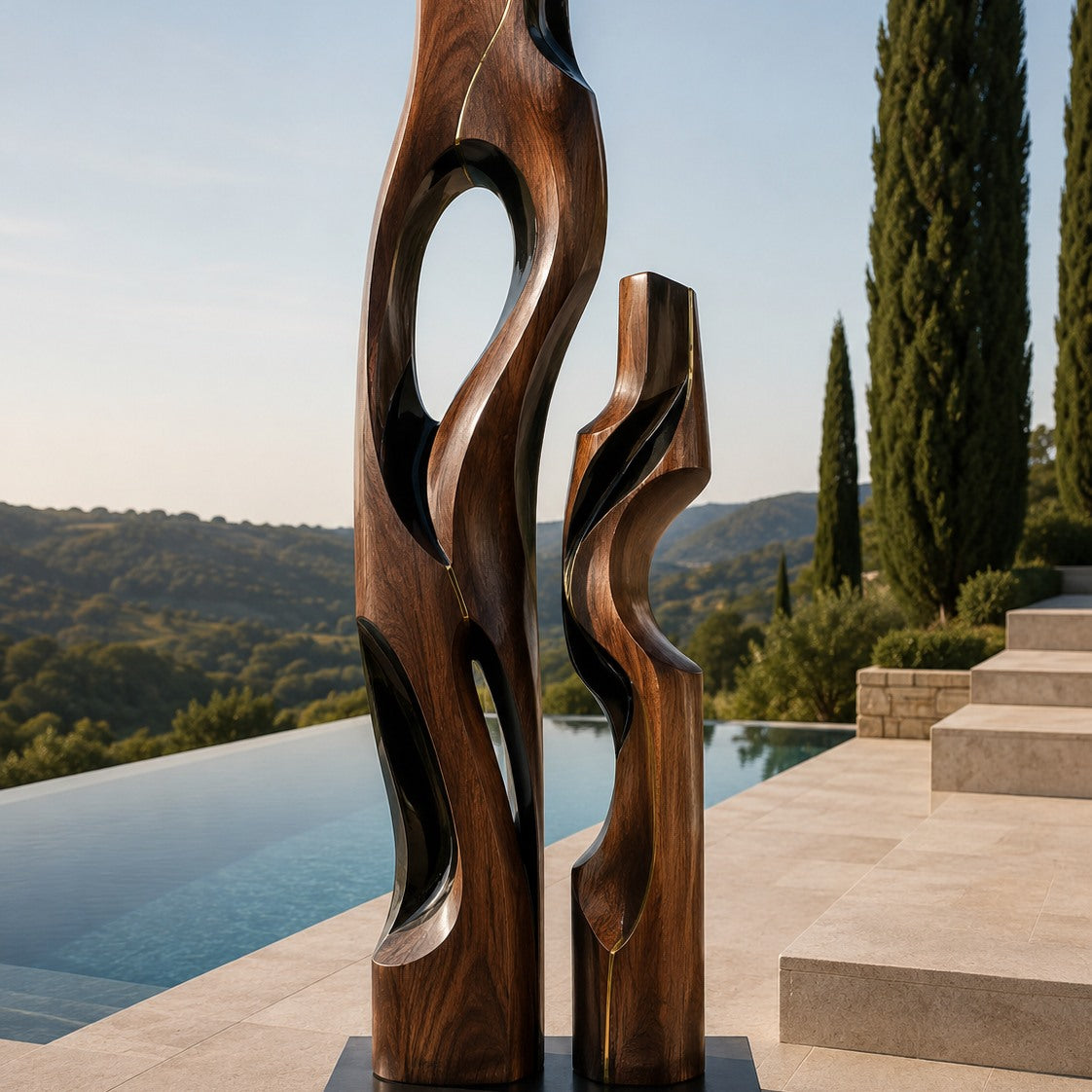 Veyra Modern Wood Sculpture - Design 018 - square cover image