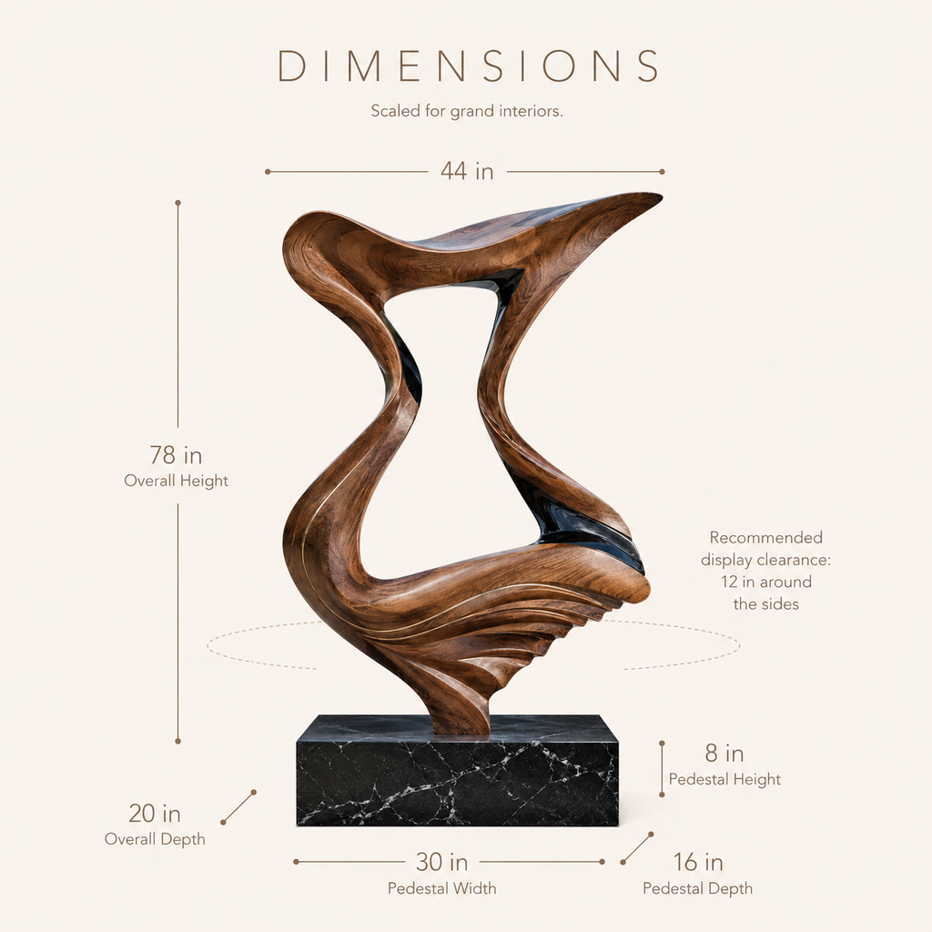 Liora Warm Abstract Sculpture - Design 020 - product image 08