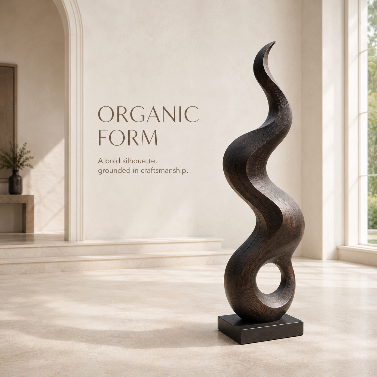 Rowan Hollow Form Sculpture - Design 021 - product image 03