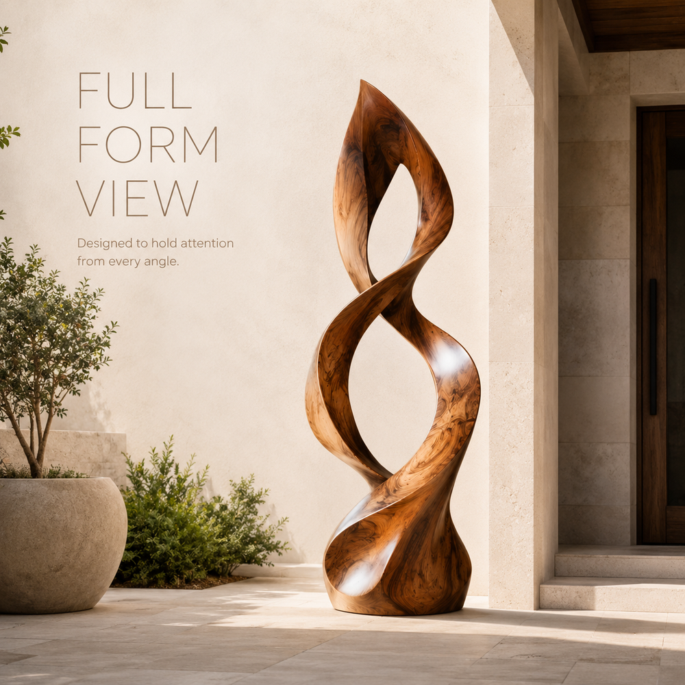 Rustic Arden Abstract Wood Sculpture - Design 024 - product image 02