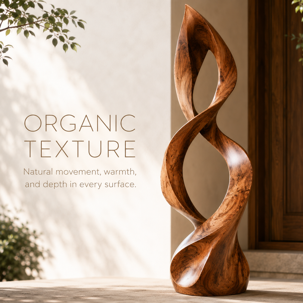 Rustic Arden Abstract Wood Sculpture - Design 024 - product image 04