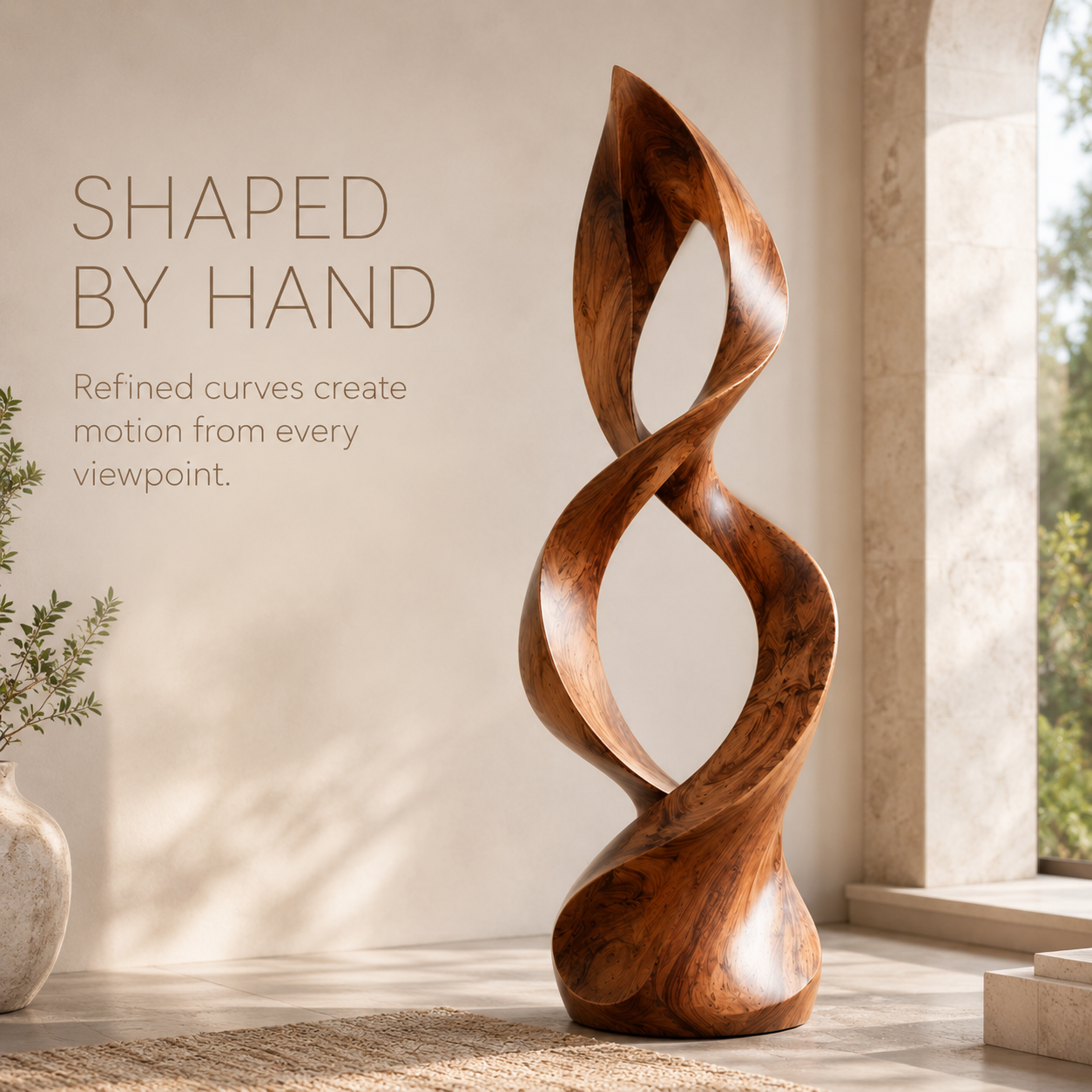 Rustic Arden Abstract Wood Sculpture - Design 024 - product image 05