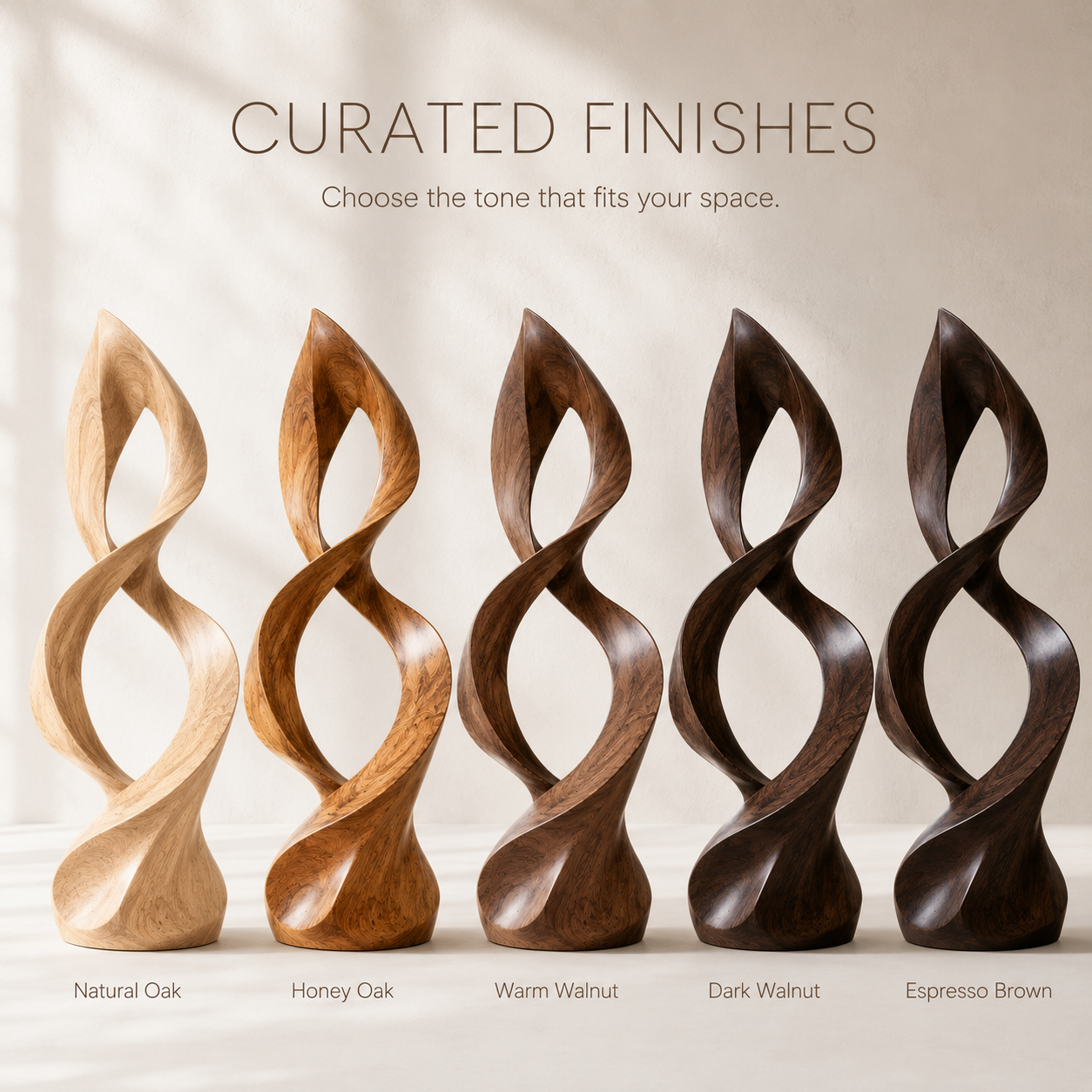 Rustic Arden Abstract Wood Sculpture - Design 024 - product image 10