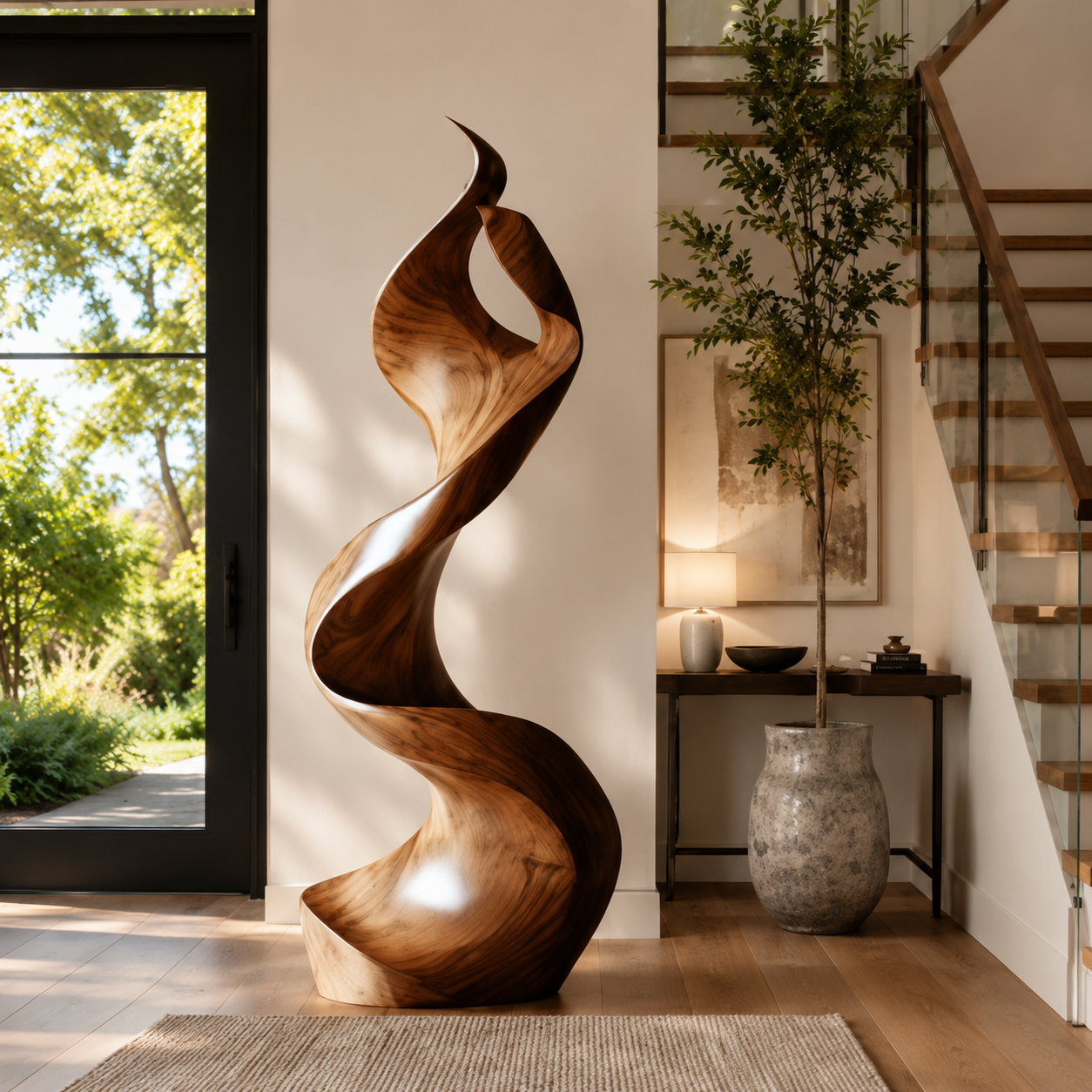 Rustic Mira Organic Table Sculpture - Design 025 - main view