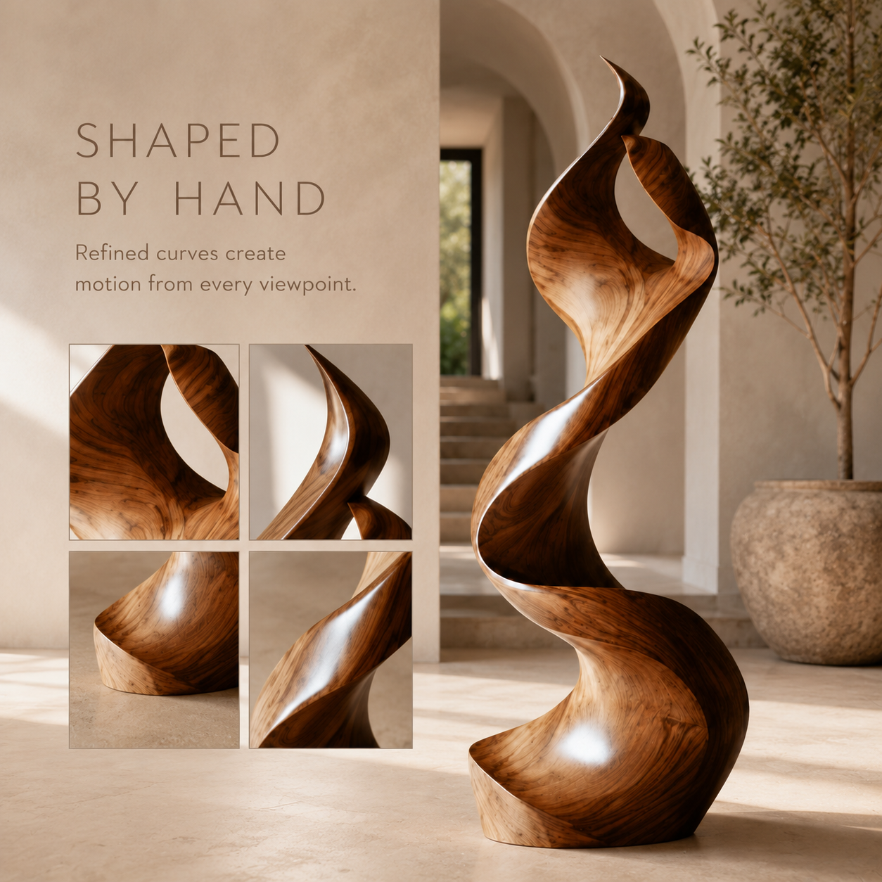 Rustic Mira Organic Table Sculpture - Design 025 - product image 06