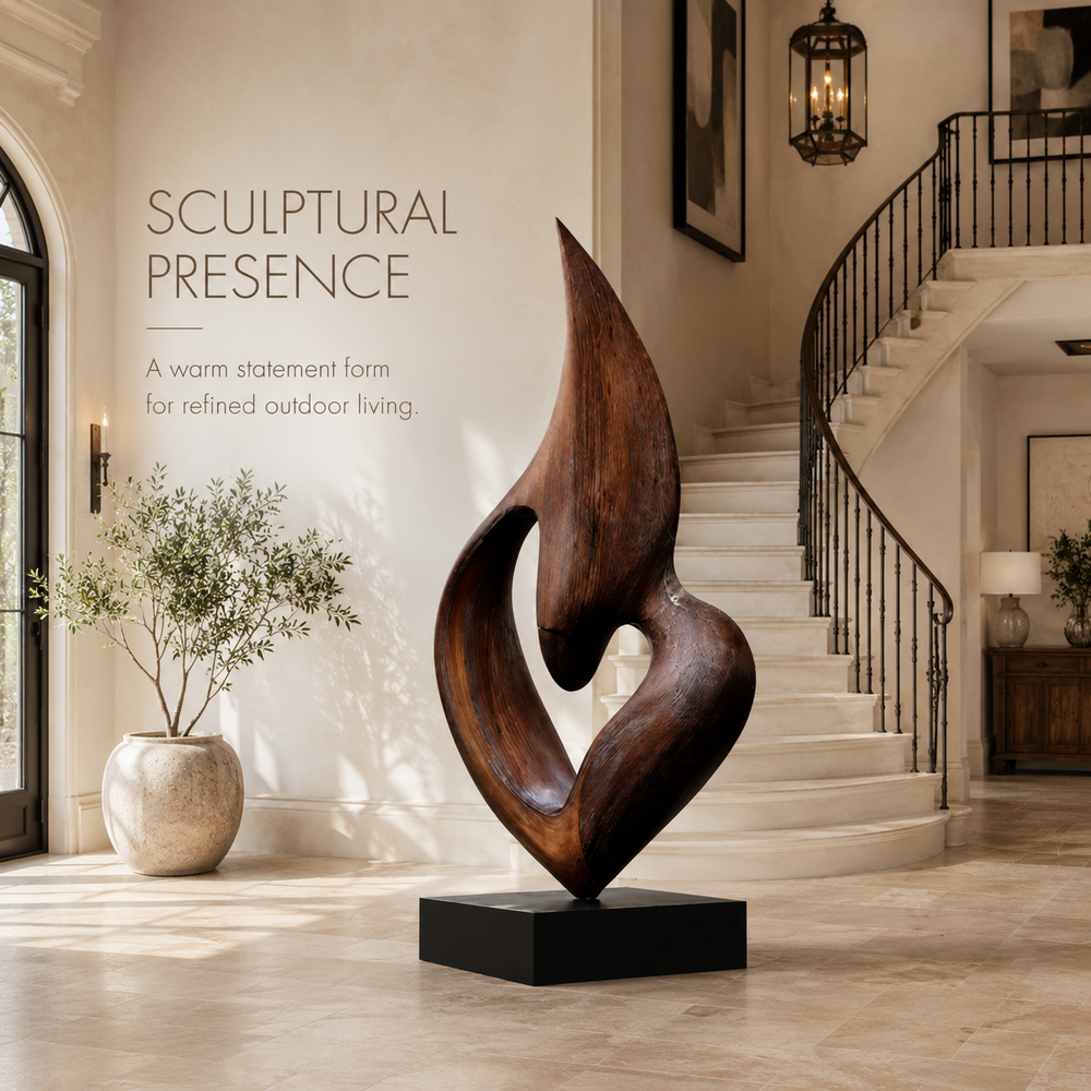 Rustic Soren Carved Abstract Sculpture - Design 027 - product image 02
