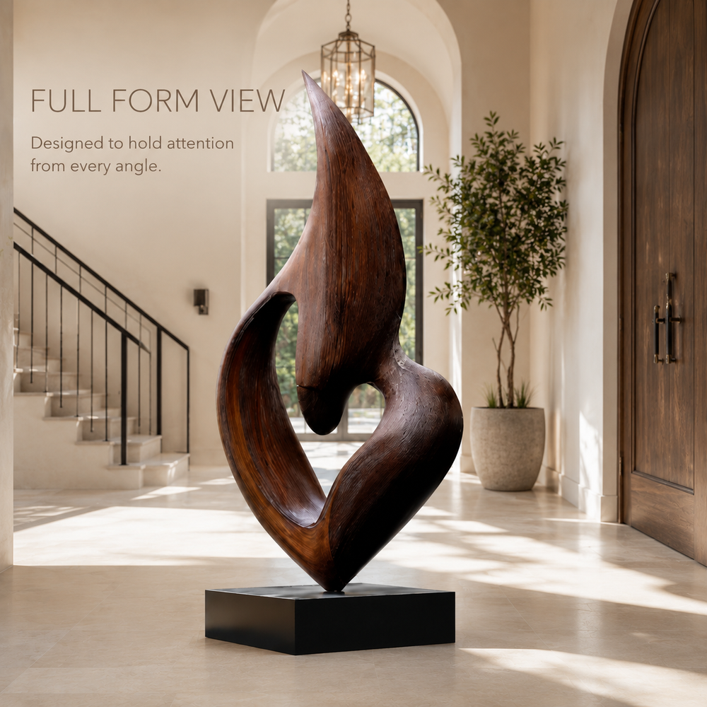 Rustic Soren Carved Abstract Sculpture - Design 027 - product image 03