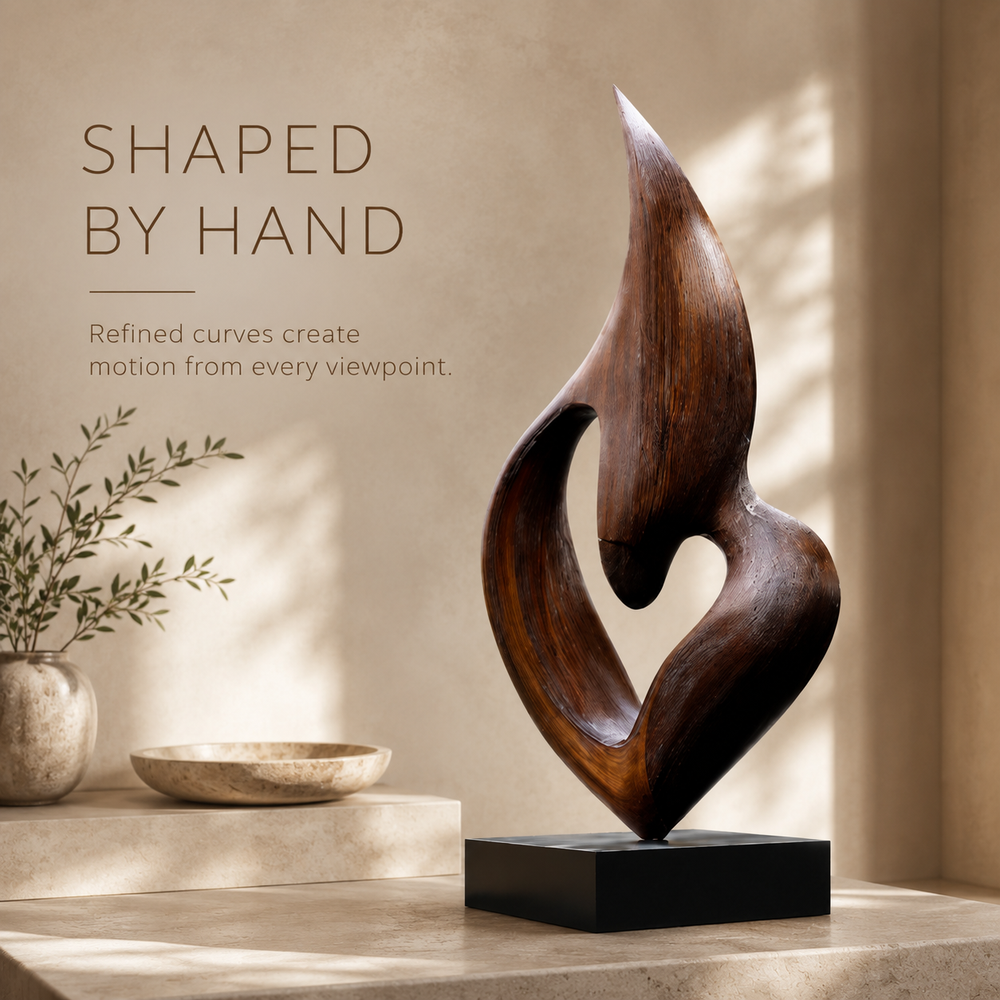 Rustic Soren Carved Abstract Sculpture - Design 027 - product image 06
