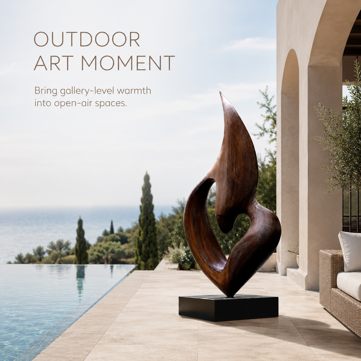 Rustic Soren Carved Abstract Sculpture - Design 027 - product image 07