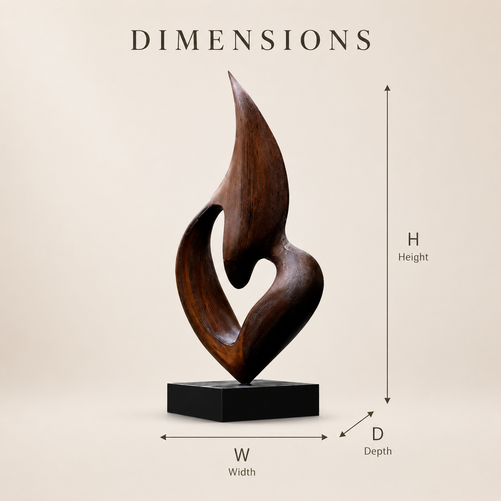 Rustic Soren Carved Abstract Sculpture - Design 027 - product image 08