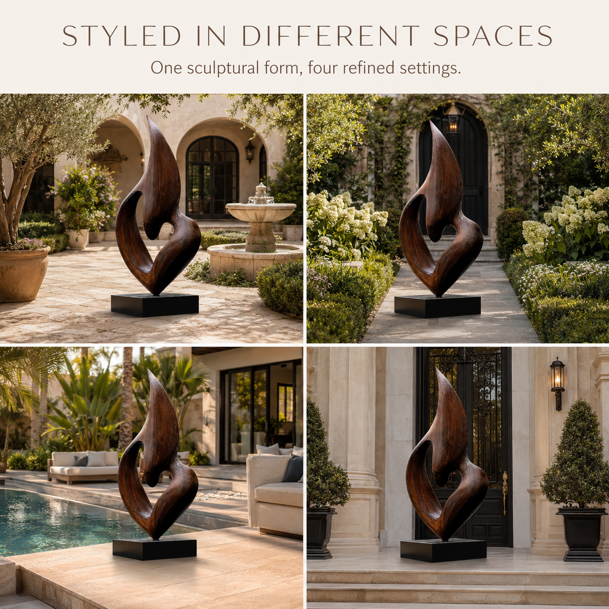 Rustic Soren Carved Abstract Sculpture - Design 027 - product image 10