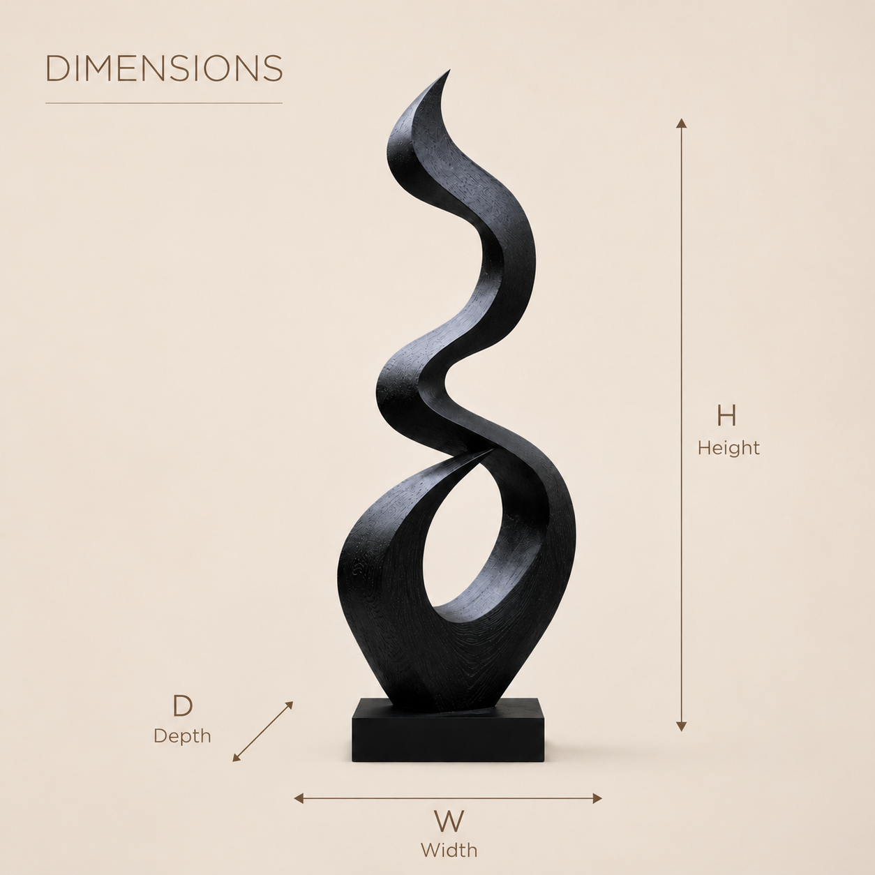 Rustic Elara Organic Form Sculpture - Design 028 - product image 08