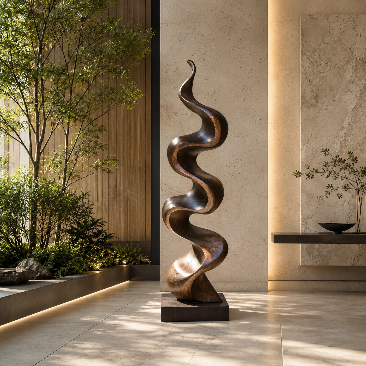 Rustic Nolan Gallery Shelf Sculpture - Design 030 - main view