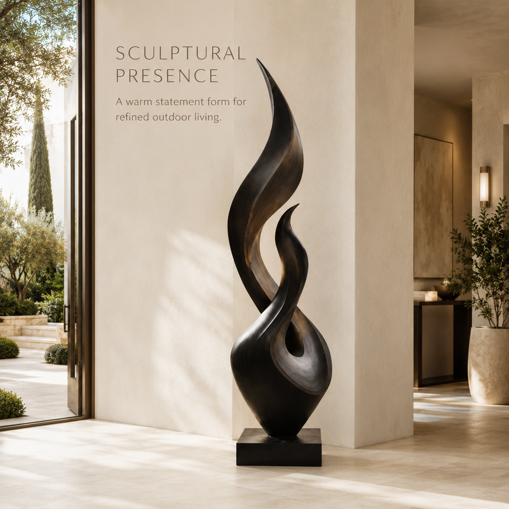 Rustic Liora Warm Abstract Sculpture - Design 031 - product image 02