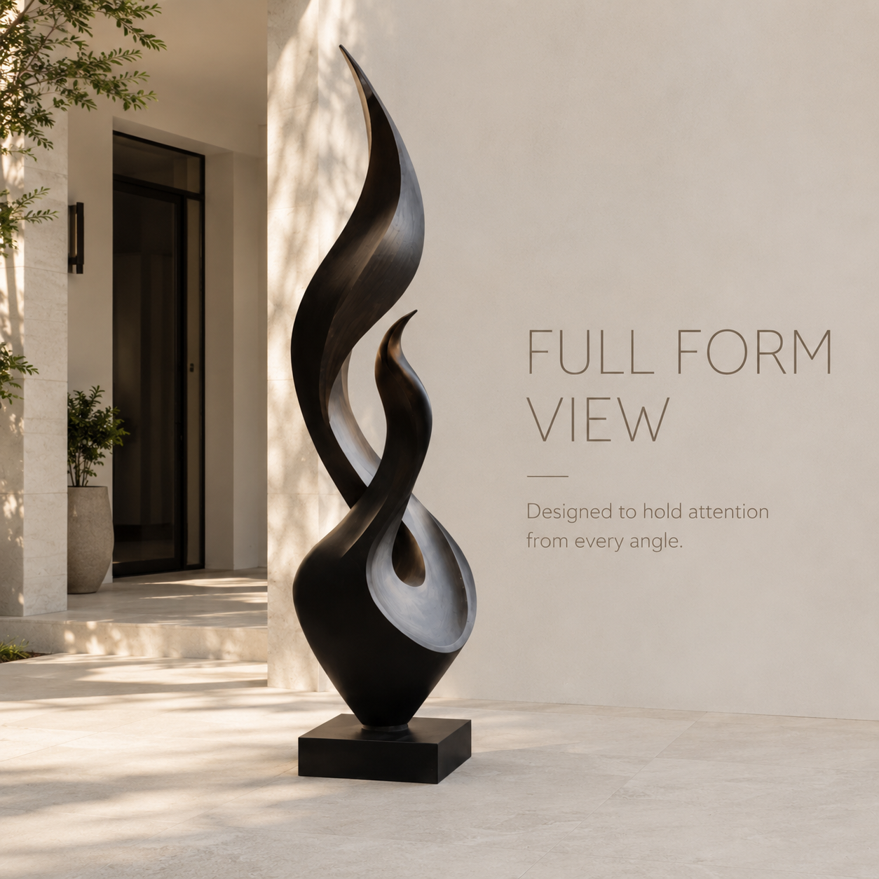 Rustic Liora Warm Abstract Sculpture - Design 031 - product image 03