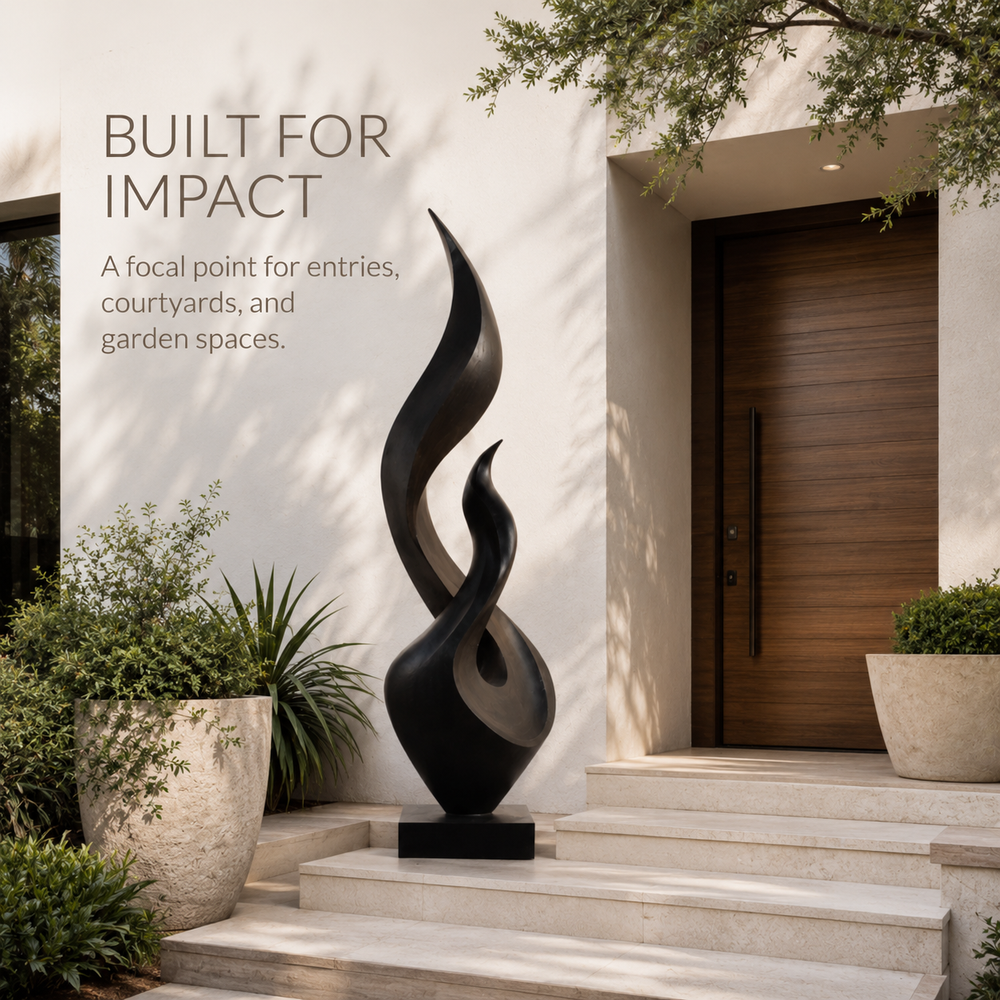 Rustic Liora Warm Abstract Sculpture - Design 031 - product image 04
