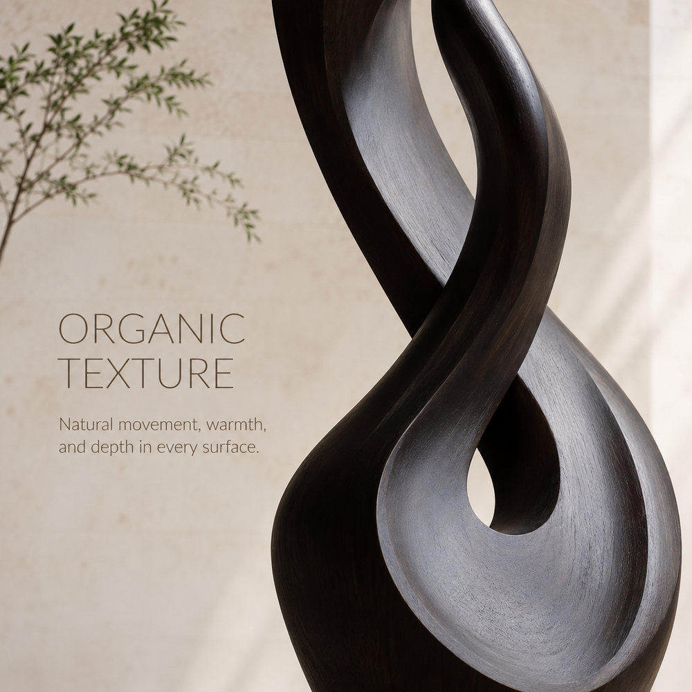 Rustic Liora Warm Abstract Sculpture - Design 031 - product image 05