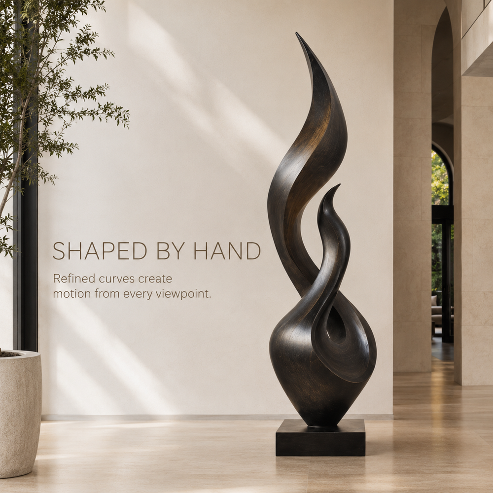 Rustic Liora Warm Abstract Sculpture - Design 031 - product image 06