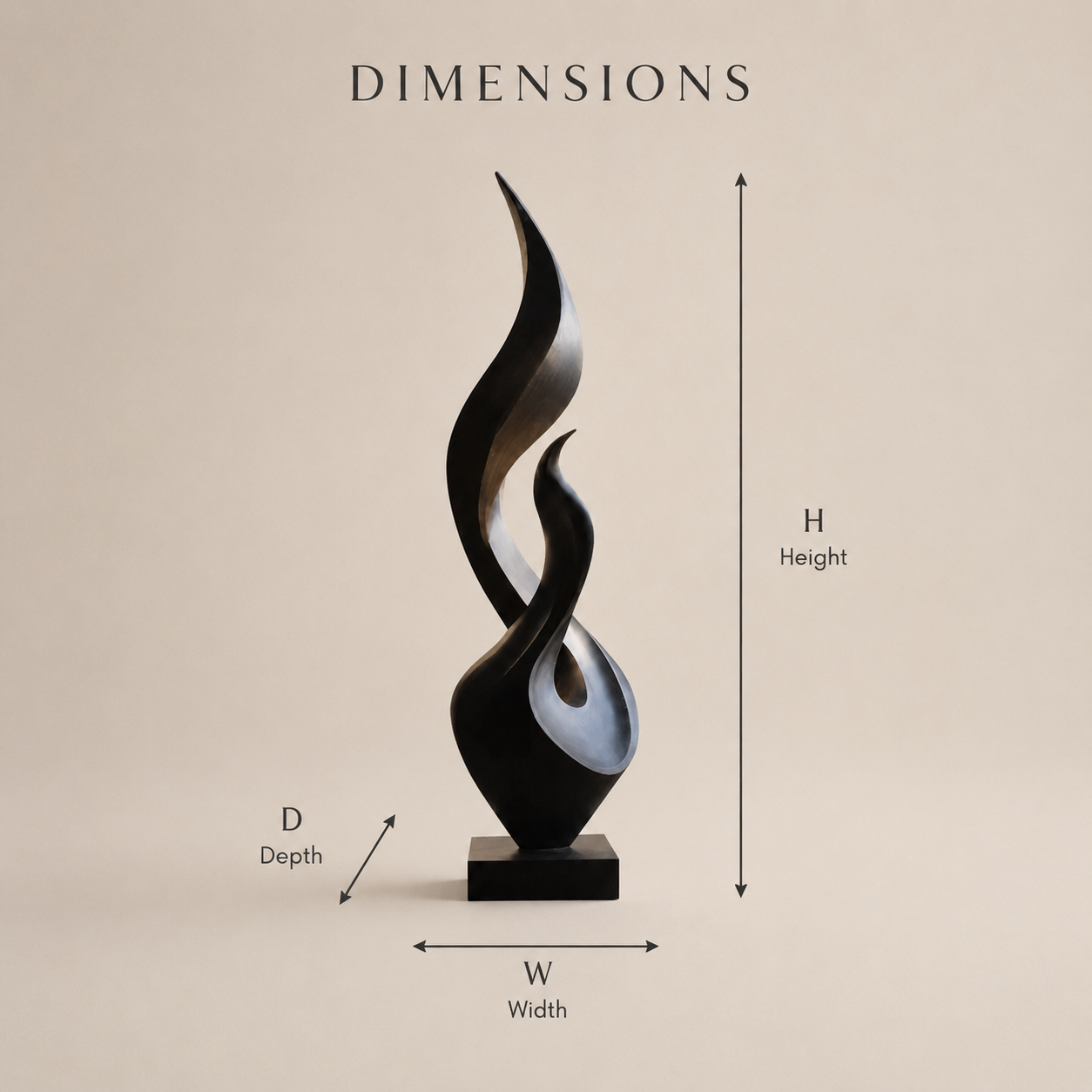 Rustic Liora Warm Abstract Sculpture - Design 031 - product image 08