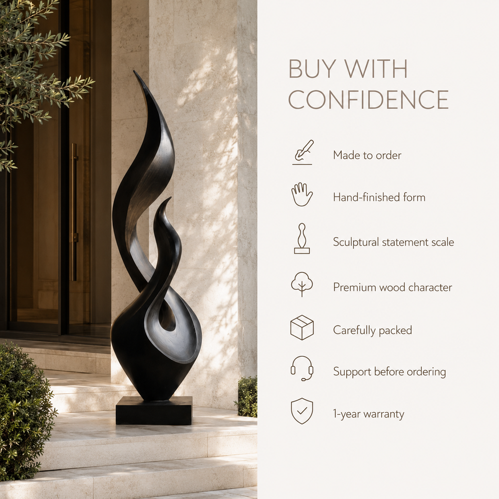 Rustic Liora Warm Abstract Sculpture - Design 031 - product image 09