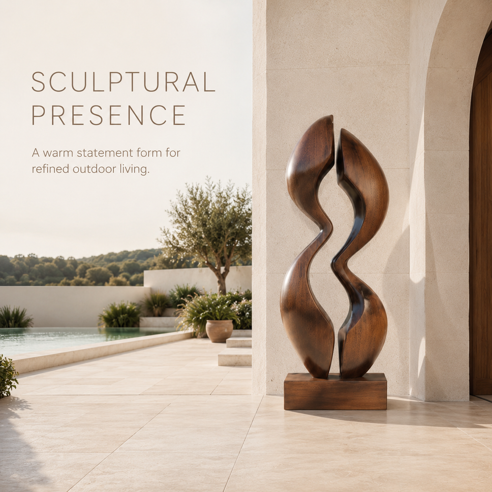Rustic Rowan Hollow Form Sculpture - Design 032 - product image 02
