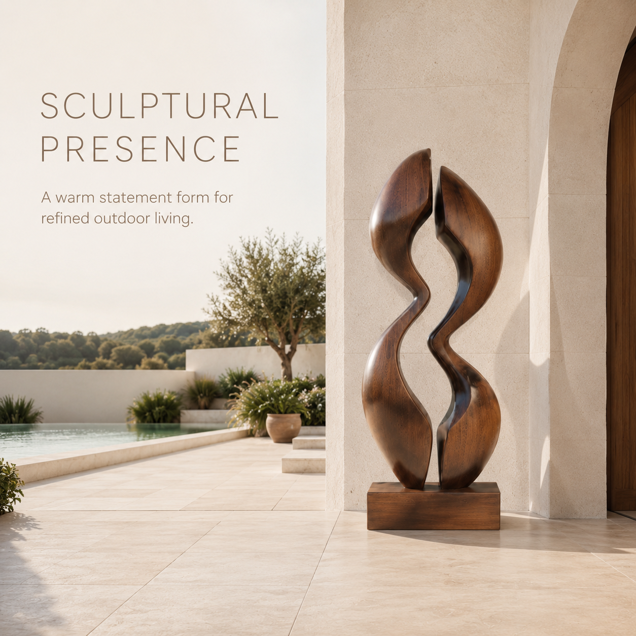 Rustic Rowan Hollow Form Sculpture - Design 032 - product image 02