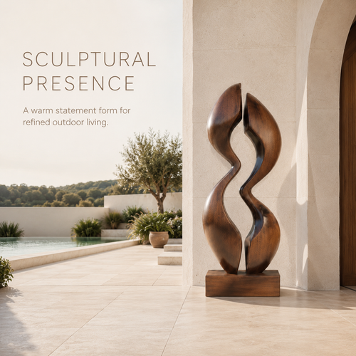 Rustic Rowan Hollow Form Sculpture - Design 032 - product image 02