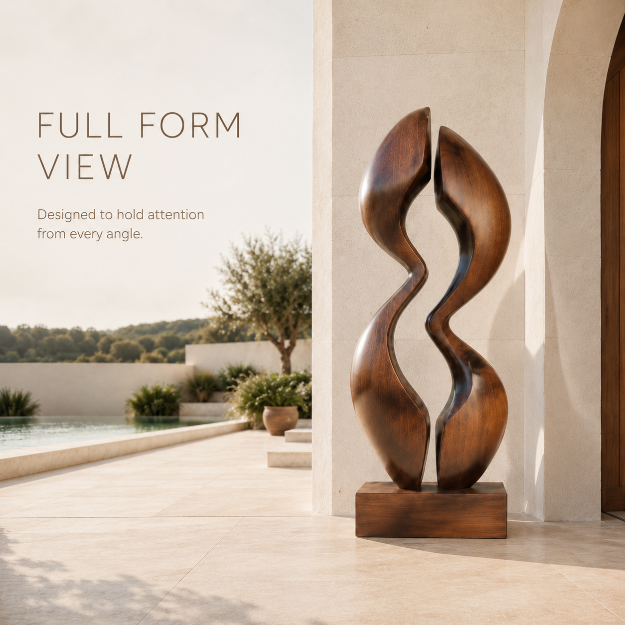 Rustic Rowan Hollow Form Sculpture - Design 032 - product image 03