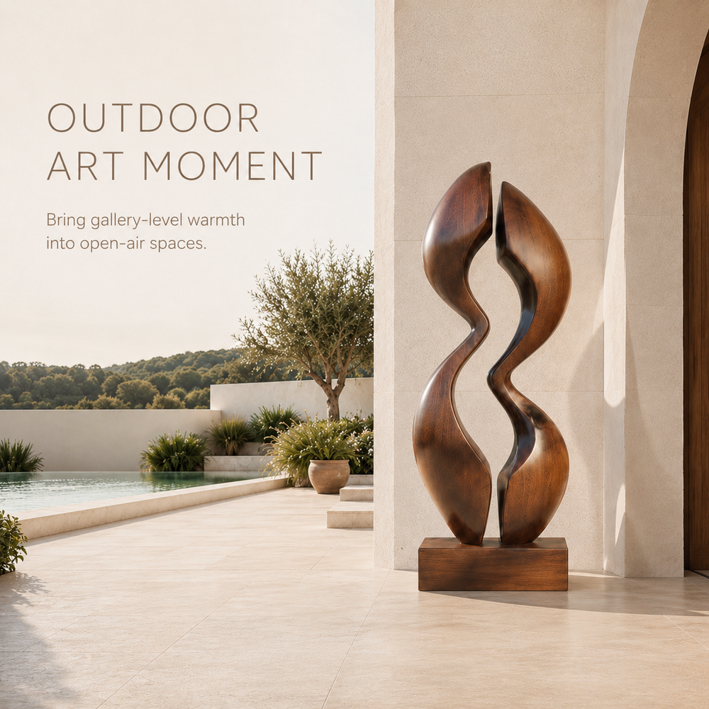 Rustic Rowan Hollow Form Sculpture - Design 032 - product image 07