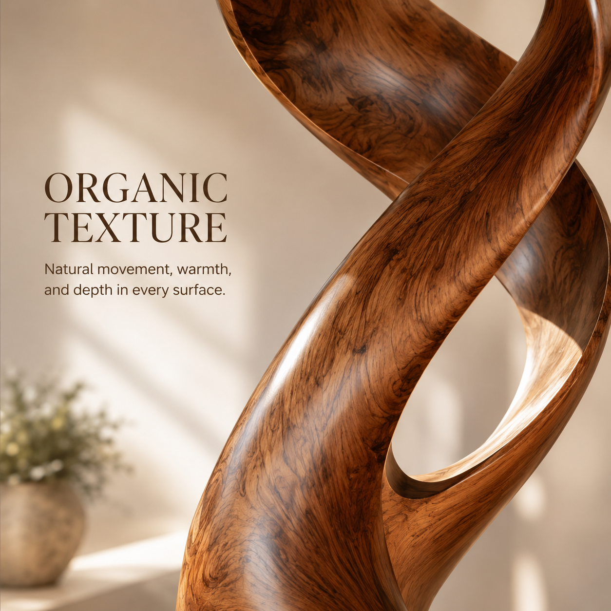 Rustic Mira Organic Table Sculpture - Design 035 - product image 05