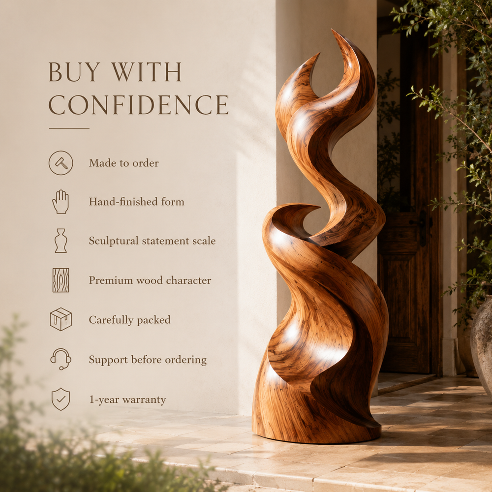 Rustic Elara Organic Form Sculpture - Design 038 - product image 07