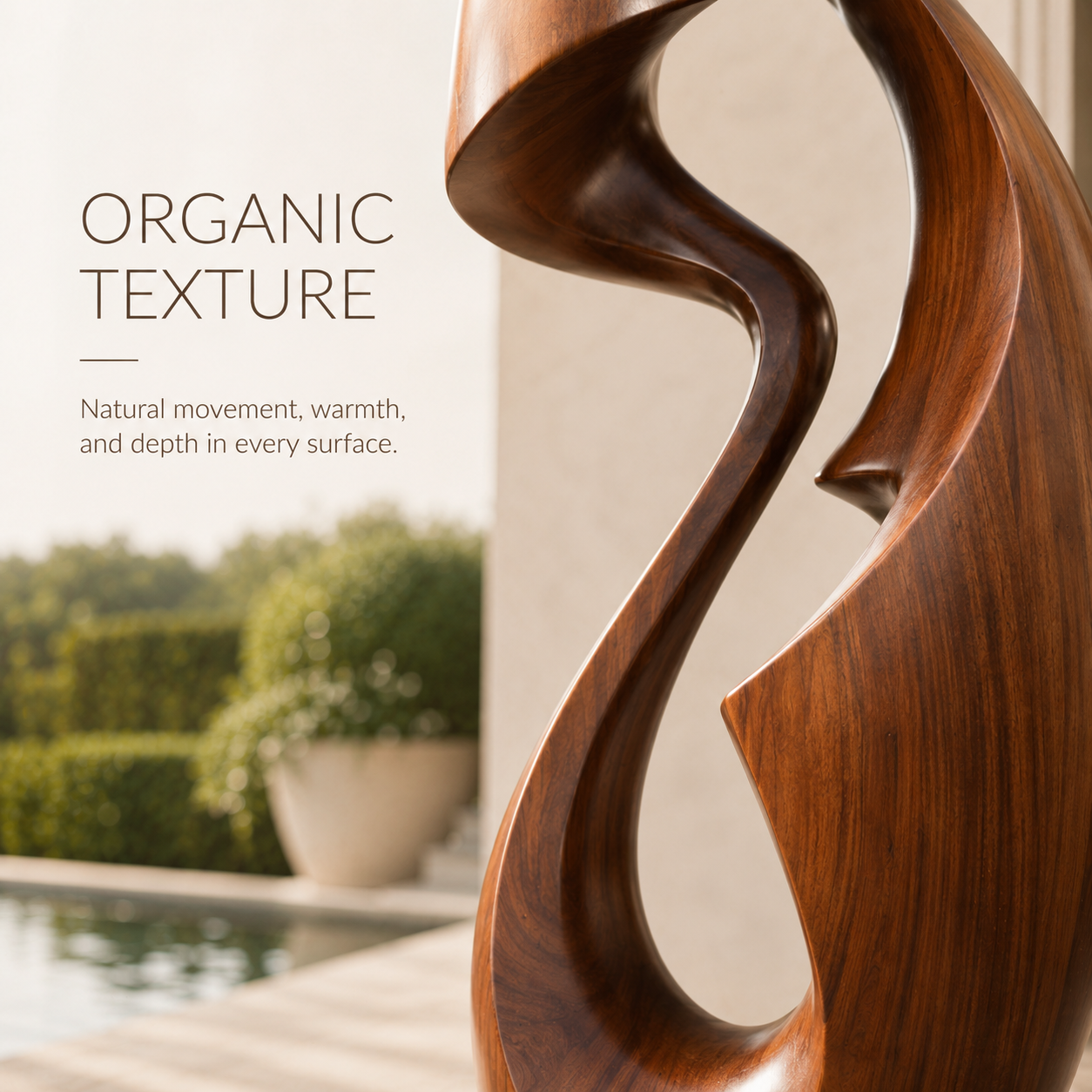 Rustic Veyra Modern Wood Sculpture - Design 039 - product image 05