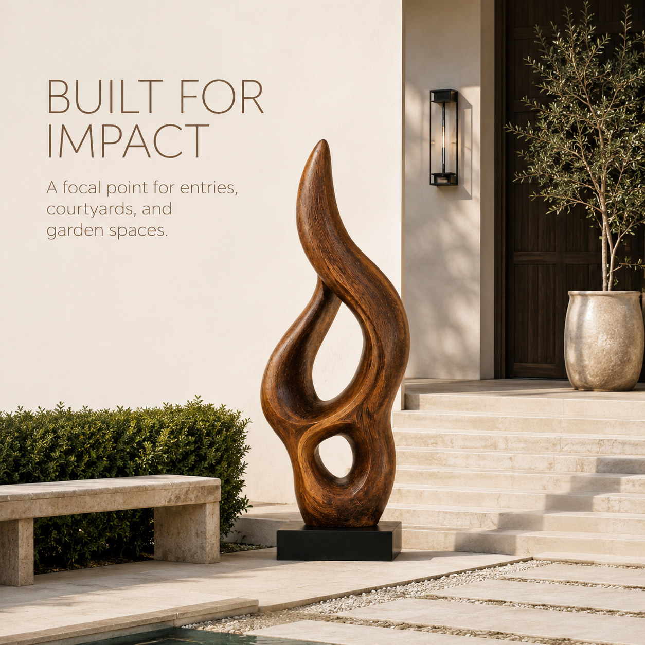 Rustic Nolan Gallery Shelf Sculpture - Design 040 - product image 04