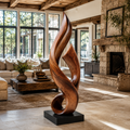 Rustic Liora Warm Abstract Sculpture - Design 041 - main view
