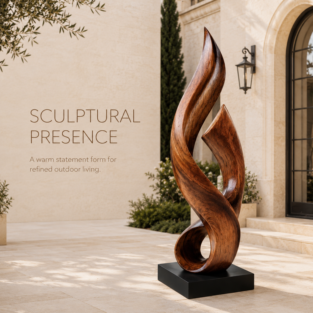 Rustic Liora Warm Abstract Sculpture - Design 041 - product image 02