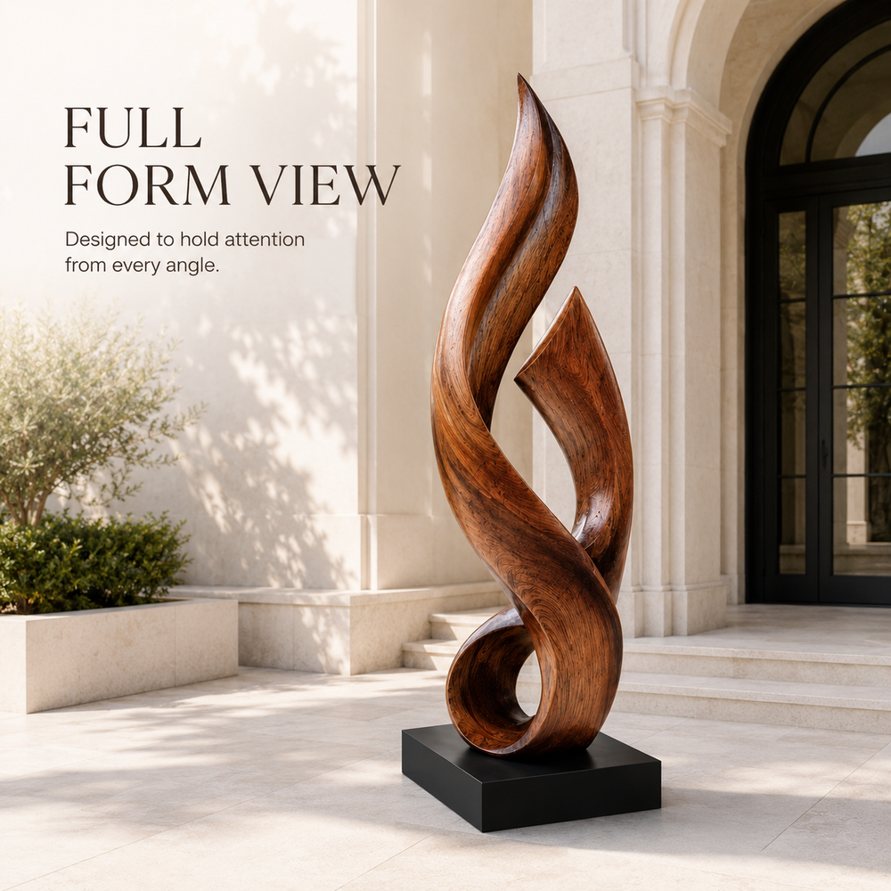 Rustic Liora Warm Abstract Sculpture - Design 041 - product image 03