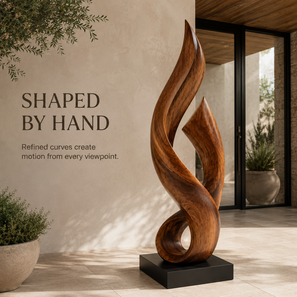 Rustic Liora Warm Abstract Sculpture - Design 041 - product image 06