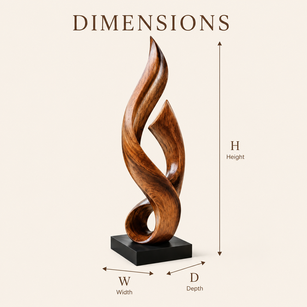 Rustic Liora Warm Abstract Sculpture - Design 041 - product image 08