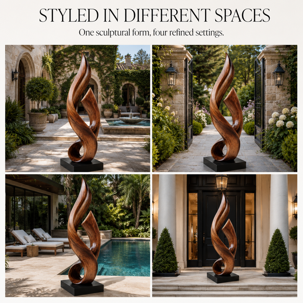 Rustic Liora Warm Abstract Sculpture - Design 041 - product image 10